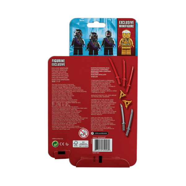 40374 Lego Minifigures Ninjago Golden Zane Accessory Set - Brickly