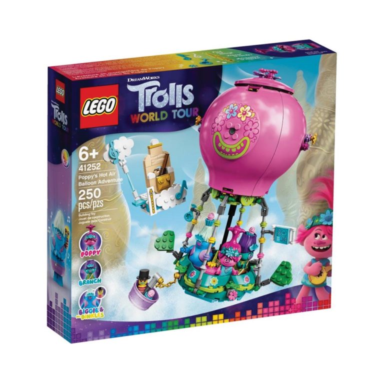 Brickly - 41252 Lego Trolls World Tour Poppy's Hot Air Balloon Adventure - Box Front