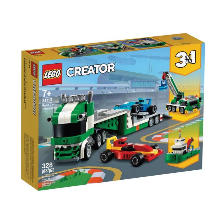 Brickly - 31113 Lego Creator Race Car Transporter - Box Front