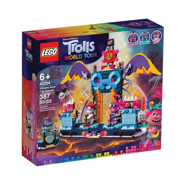 Brickly - 41254 Lego Trolls World Tour Volcano Rock City Concert - Box Front