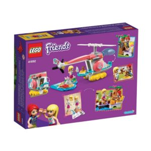 Brickly - 41692 Lego Friends Vet Clinic Rescue Helicopter - Box Back