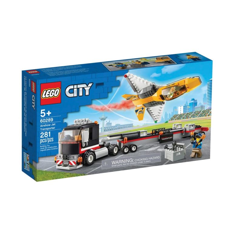 Brickly - 60289 Lego City Airshow Jet Transporter - Box Front