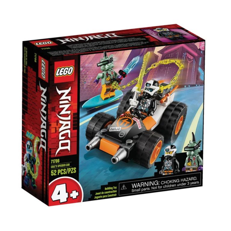 Brickly - 71706 Lego Ninjago Cole's Speeder Car - Box Front