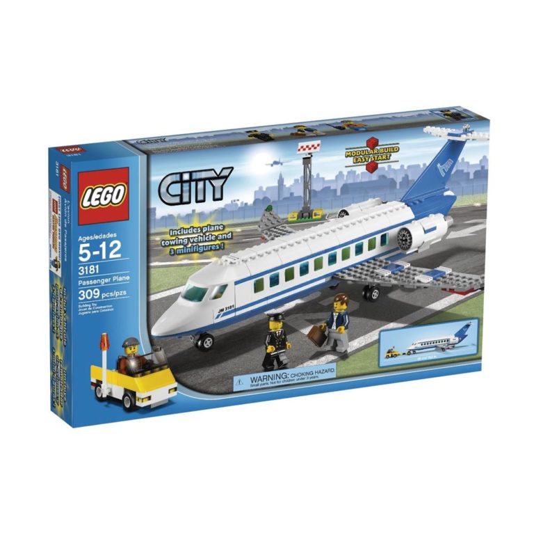3181 Lego City Passenger Plane - Brickly