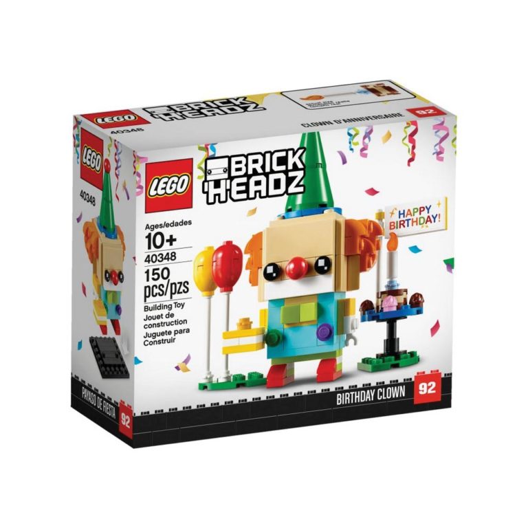 Brickly - 40348 Lego BrickHeadz Birthday Clown - Box Front