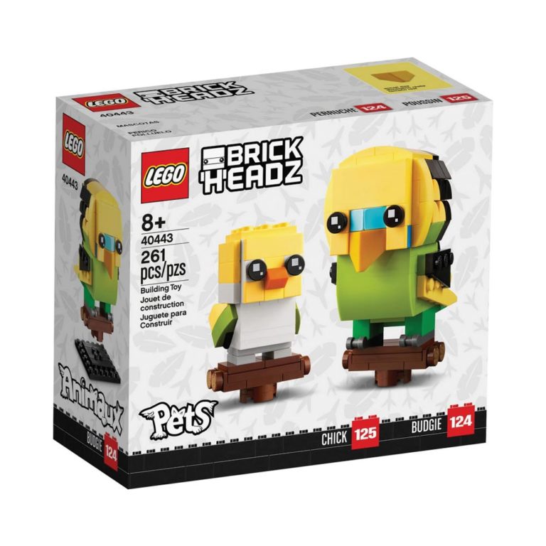 Brickly - 40443 Lego Brickheadz Budgie & Chick - Box Front