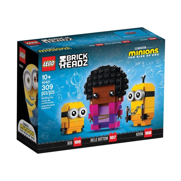 Brickly - 40421 Lego Brickheadz - The Rise of Gru - Belle Bottom, Kevin and Bob - Box Front