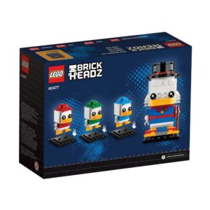 Brickly - 40477 Lego Brickheadz Scrooge McDuck, Huey, Dewey & Louie - Box Back