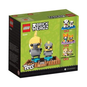 Brickly - 40481 Lego BrickHeadz Cockatiel - Box Back