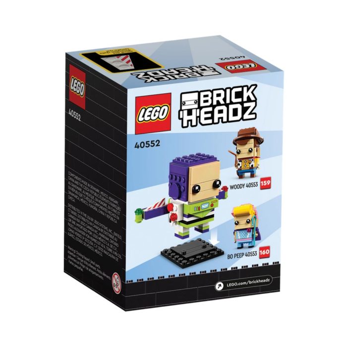 Brickly - 40552 Lego Brickheadz - Buzzlightyear - Box Back