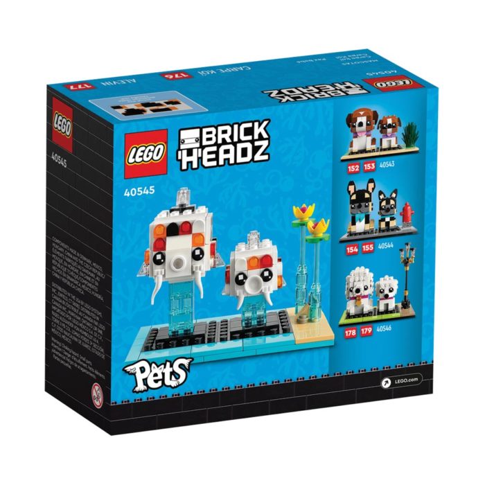 Brickly - 40545 Lego Brickheadz - Pets - Koi Fish - Box Back