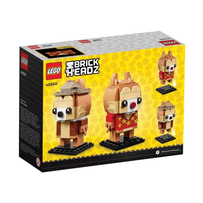 Brickly - 40550 Lego Brickheadz - Chip & Dale - Box Back