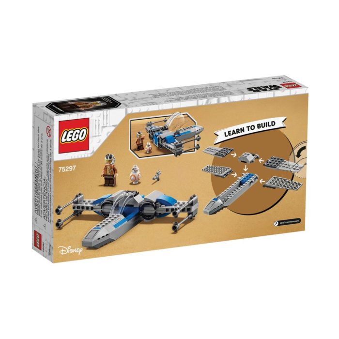 Brickly - 75297 Lego Star Wars - Resistance X-Wing - Box Back