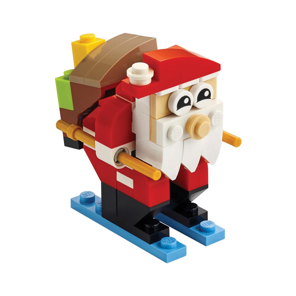 Brickly - 30580 Lego Creator - Santa Claus Skiing Polybag - Assembled