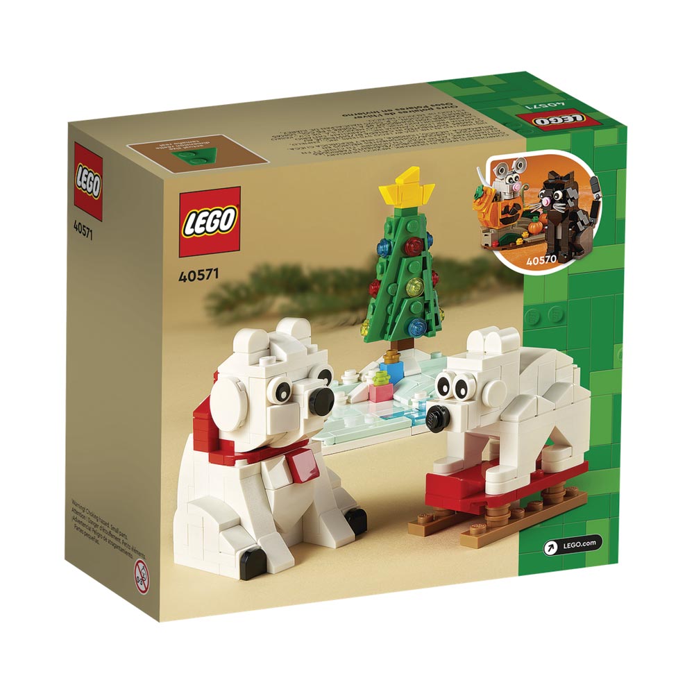 Brickly - 40571 Lego Wintertime Polar Bears - Box Back