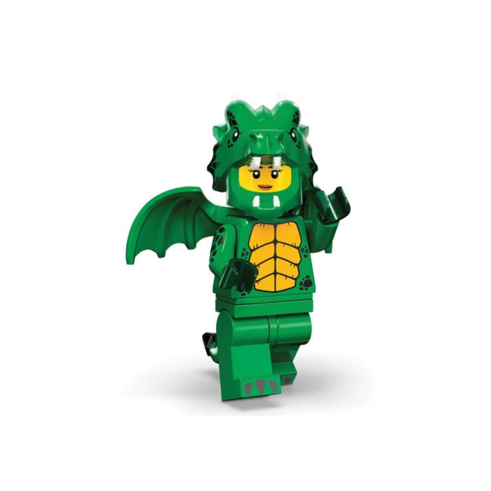 Brickly - 71034-12 Lego Series 23 Minifigures - Green Dragon Costume