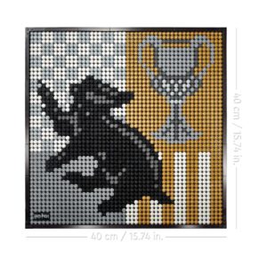 Brickly - 31201 Lego Harry Potter - Hogwarts Crests - Assembled Hufflepuff Crest
