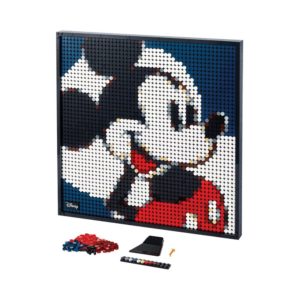 Brickly - 31202 Lego Art - Disney's Mickey Mouse - Box Contents and Assembled