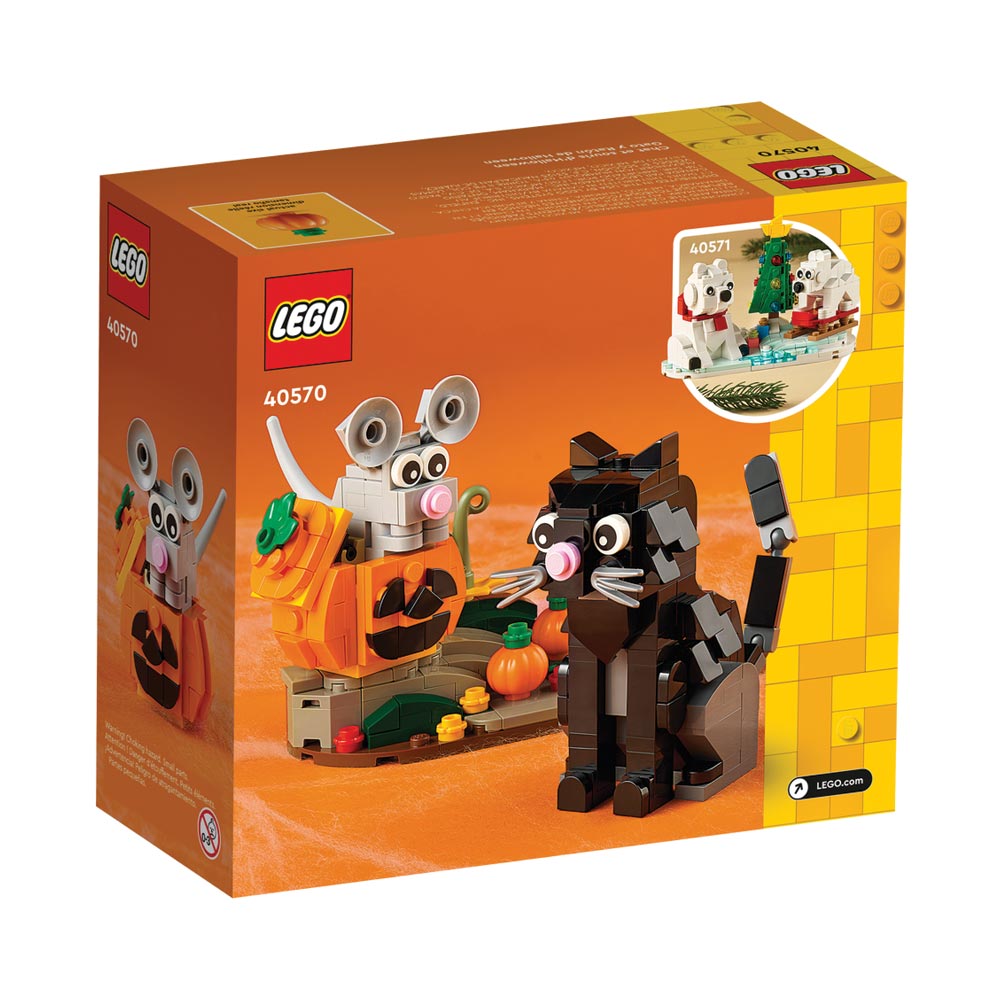 Brickly - 40570 Lego Halloween Cat & Mouse - Box Back
