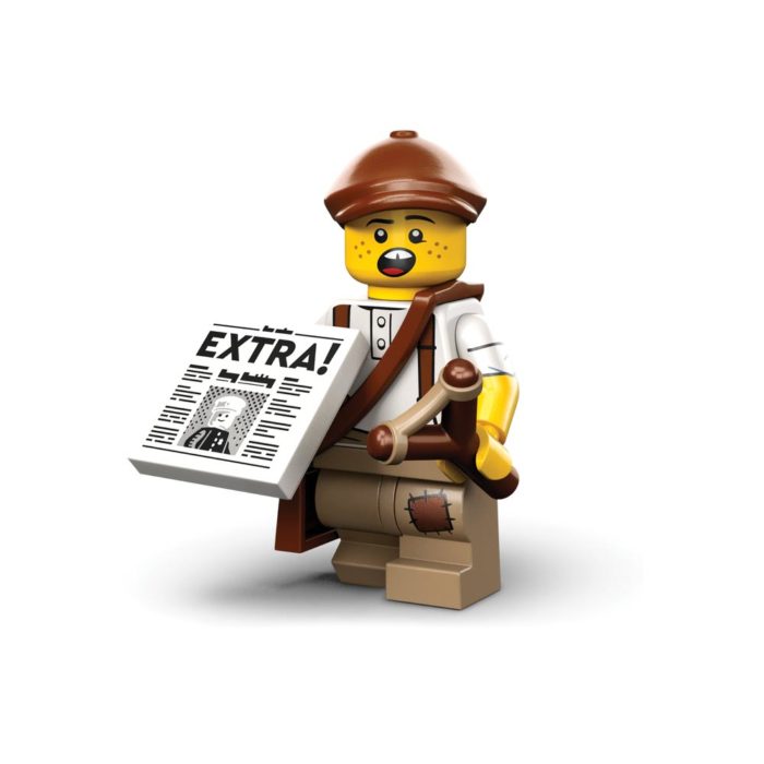 Brickly - 71037-12 Lego Series 24 Minifigures - Newspaper Kid