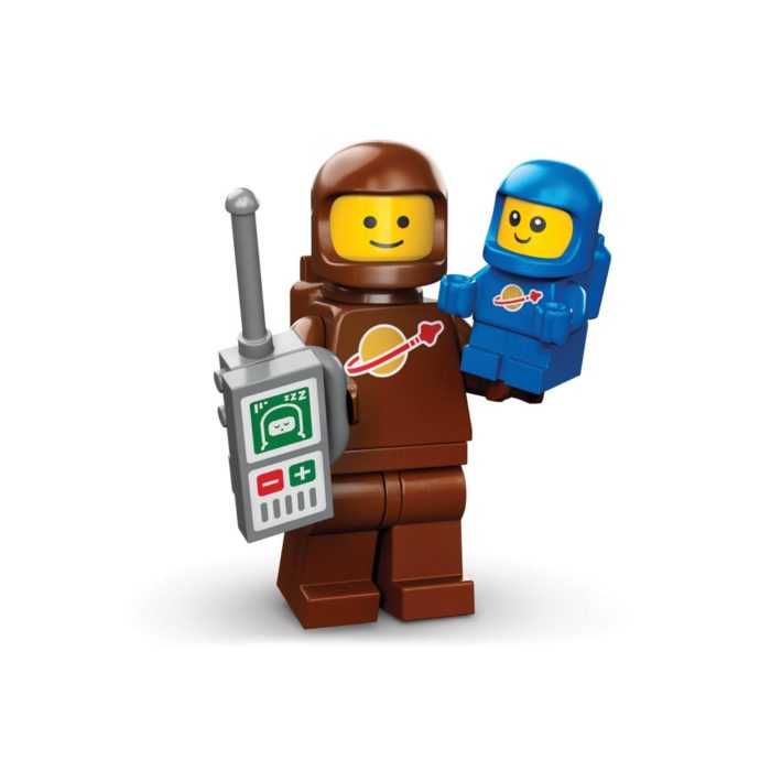 Brickly - 71037-3 Lego Series 24 Minifigures - Brown Astronaut and Spacebaby