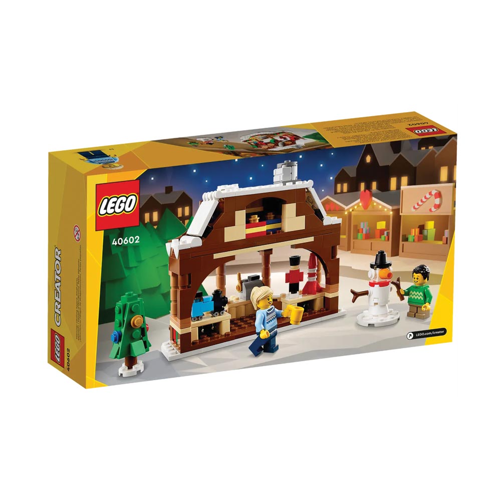 Brickly - 40602 LEGO Creator - Winter Market Stall - Box Back