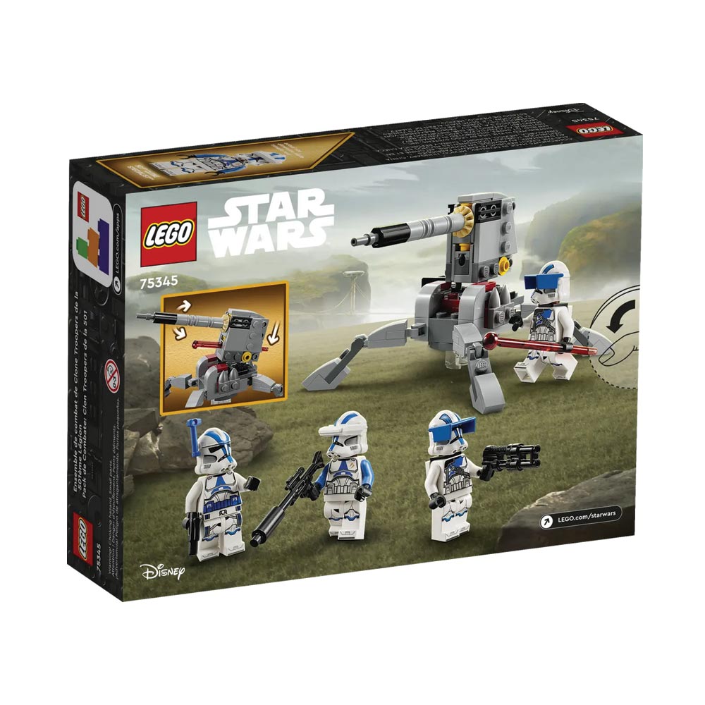 Brickly - 75345 LEGO Star Wars - 501st Clone Troopers™ Battle Pack - Box Back