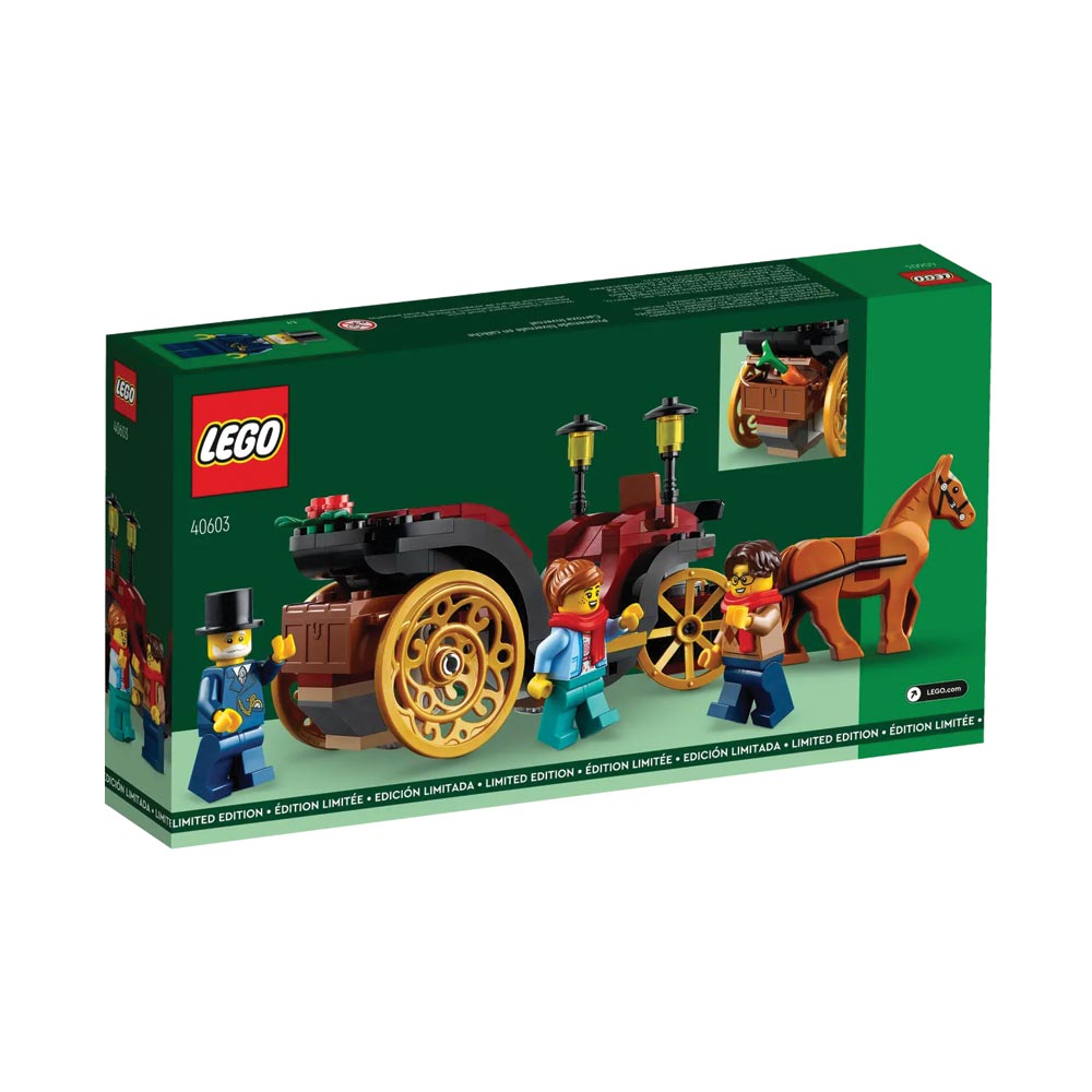 Brickly - 40603 LEGO Wintertime Carriage Ride - Box Back