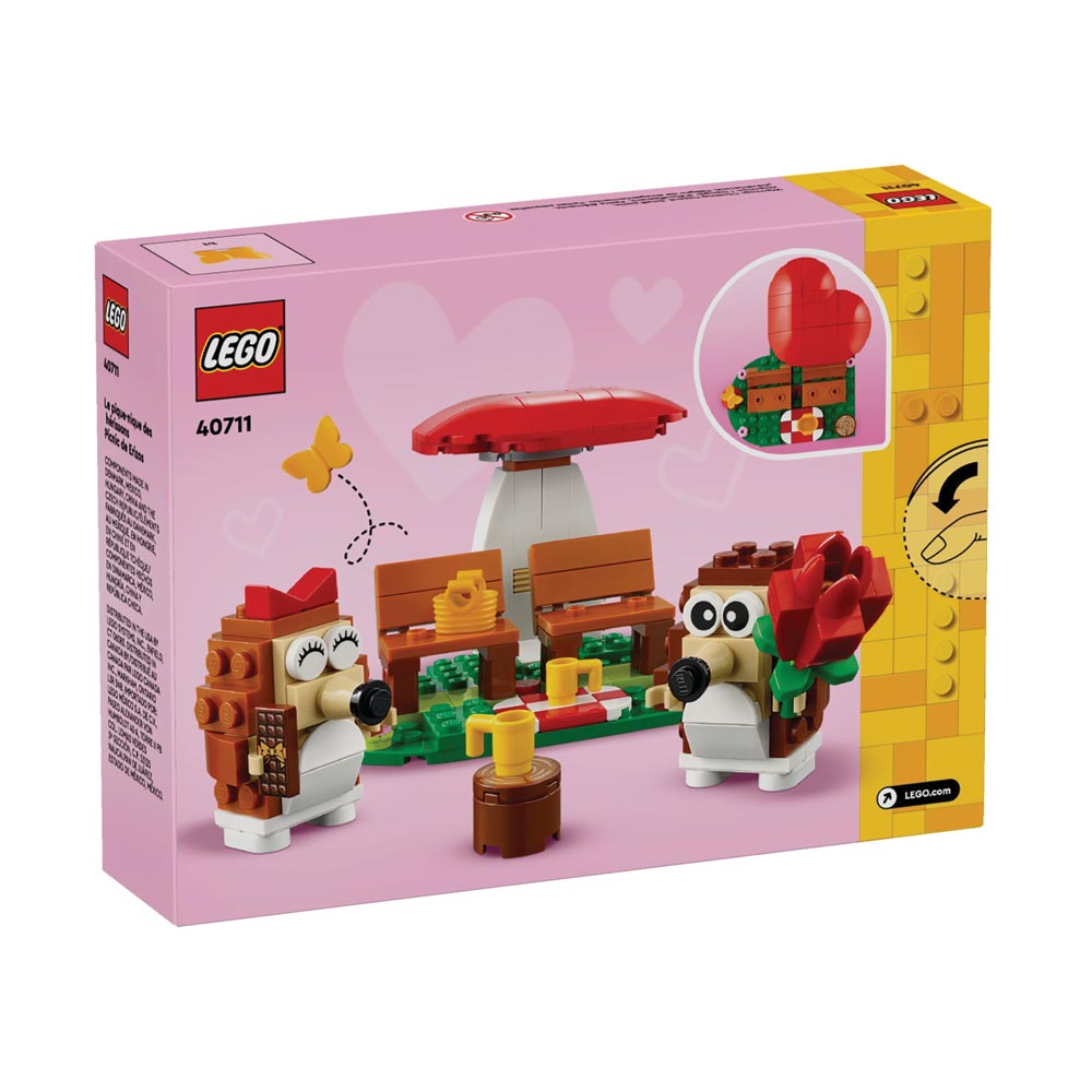 Brickly - 40711 LEGO Hedgehog Picnic Date - Box Back