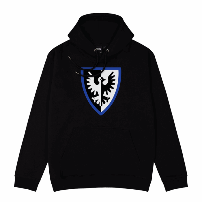 Brickly - LEGO - Classic Castle Faction Shields - Hoodie - Black Falcons - Black