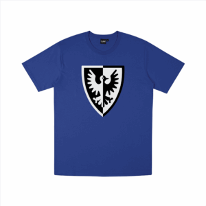 Brickly - LEGO - Classic Castle Faction Shields - Blue T-Shirt - Black Falcons