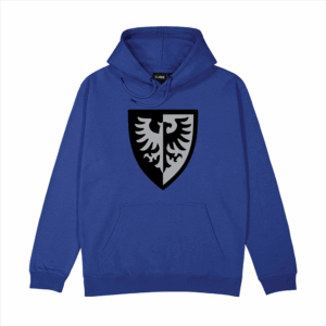 Brickly - LEGO - Classic Castle Faction Shields - Blue Hoodie - Black Falcons Gen 3 version