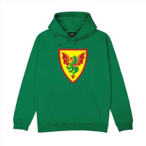 Brickly - LEGO - Classic Castle Faction Shields - Green Hoodie - Dragon Knights