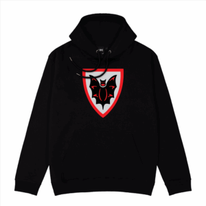 Brickly - LEGO - Classic Castle Faction Shields - Black Hoodie - Fright Knights