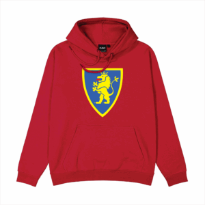 Brickly - LEGO - Classic Castle Faction Shields - Red Hoodie - Lion Knights
