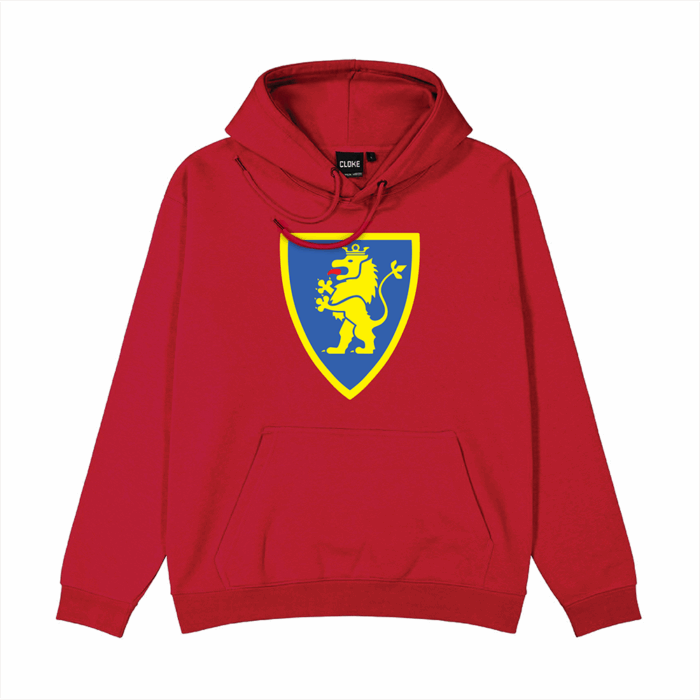 Brickly - LEGO - Classic Castle Faction Shields - Red Hoodie - Lion Knights