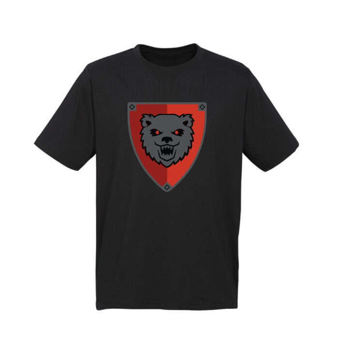 Brickly - LEGO - Classic Castle Faction Shields - Black T-Shirt - Bear Knights