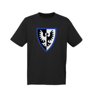 Brickly - LEGO - Classic Castle Faction Shields - Black T-Shirt - Black Falcons