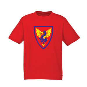 Brickly - LEGO - Classic Castle Faction Shields - Red T-Shirt - Black Knights