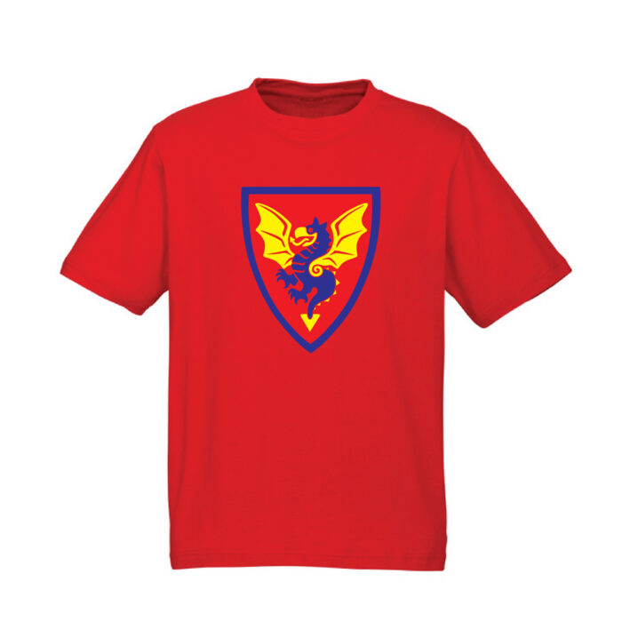 Brickly - LEGO - Classic Castle Faction Shields - Red T-Shirt - Black Knights