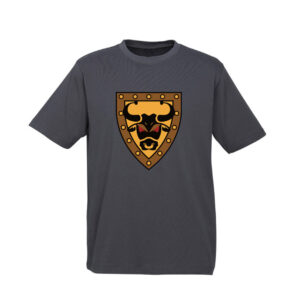Brickly - LEGO - Classic Castle Faction Shields - Dark Grey T-Shirt - Bull Knights