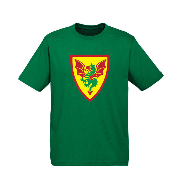 Brickly - LEGO - Classic Castle Faction Shields - Green T-Shirt - Dragon Knights
