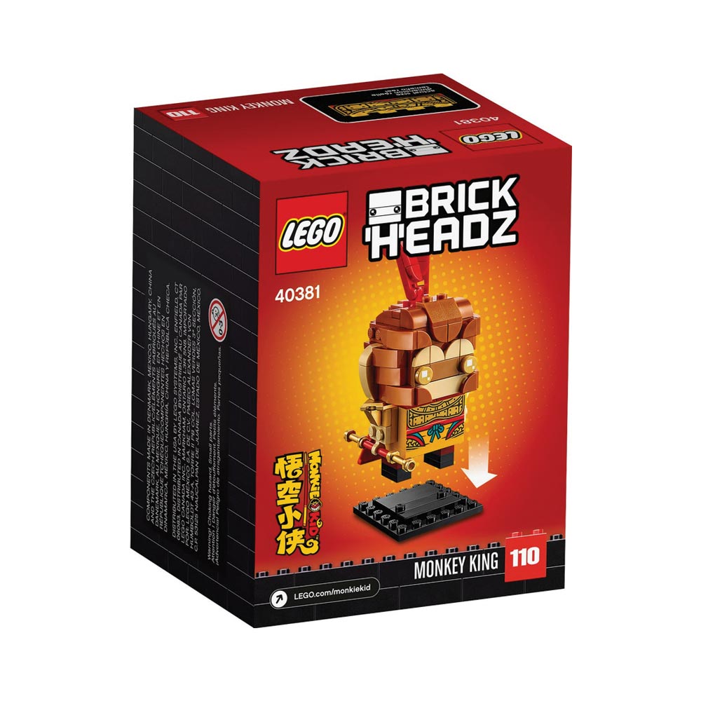 Brickly - 40381 Lego Brickheadz Monkey King - Box Back